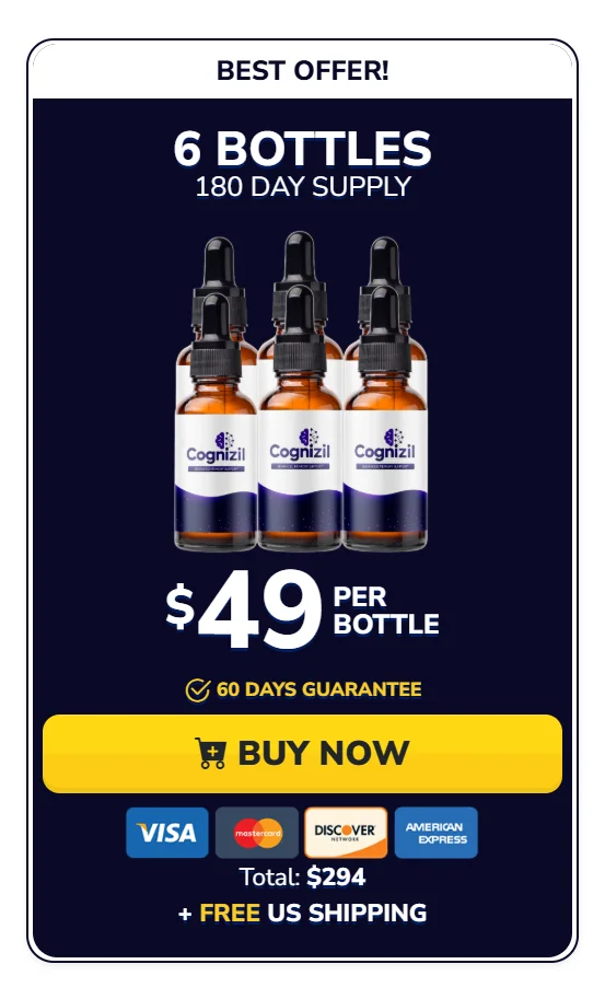Cognizil™ 6 bottles pricing